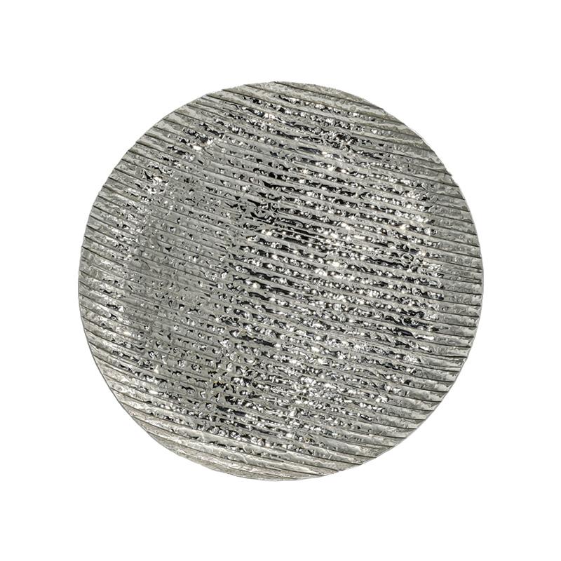 ΜΕΤΑΛΛΙΚΗ ΔΙΑΚΟΣΜΗΤΙΚΗ ΣΤΡΟΓΓΥΛΗ ΠΙΑΤΕΛΑ Fylliana FL7842 ΑΣΗΜΙ ΧΡΩΜΑ 32x3εκ