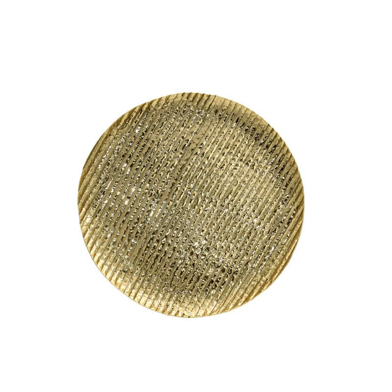 ΜΕΤΑΛΛΙΚΗ ΔΙΑΚΟΣΜΗΤΙΚΗ ΣΤΡΟΓΓΥΛΗ ΠΙΑΤΕΛΑ Fylliana FL7842 ΧΡΥΣΟ ΧΡΩΜΑ 32x3εκ