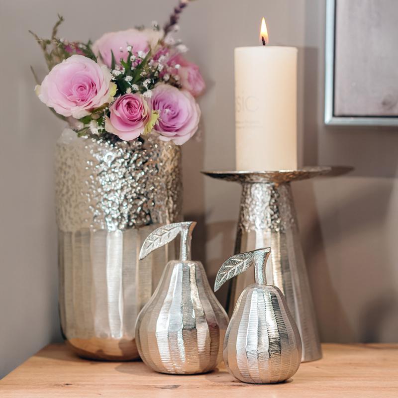 ΜΕΤΑΛΛΙΚΟ ΔΙΑΚΟΣΜΗΤΙΚΟ Fylliana Pear ΝΙΚΕΛ ΧΡΩΜΑ 8x14εκ