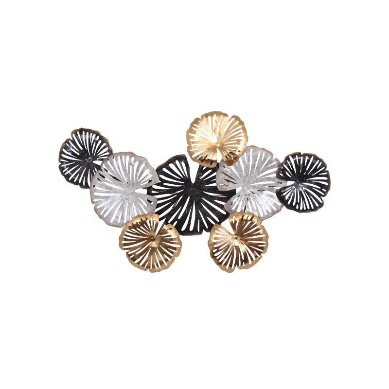 ΜΕΤΑΛΛΙΚΟ ΔΙΑΚΟΣΜΗΤΙΚΟ ΤΟΙΧΟΥ Fylliana 608 ΧΡΥΣΟ-ΜΠΕΖ-ΓΚΡΙ 90x5x49.5εκ