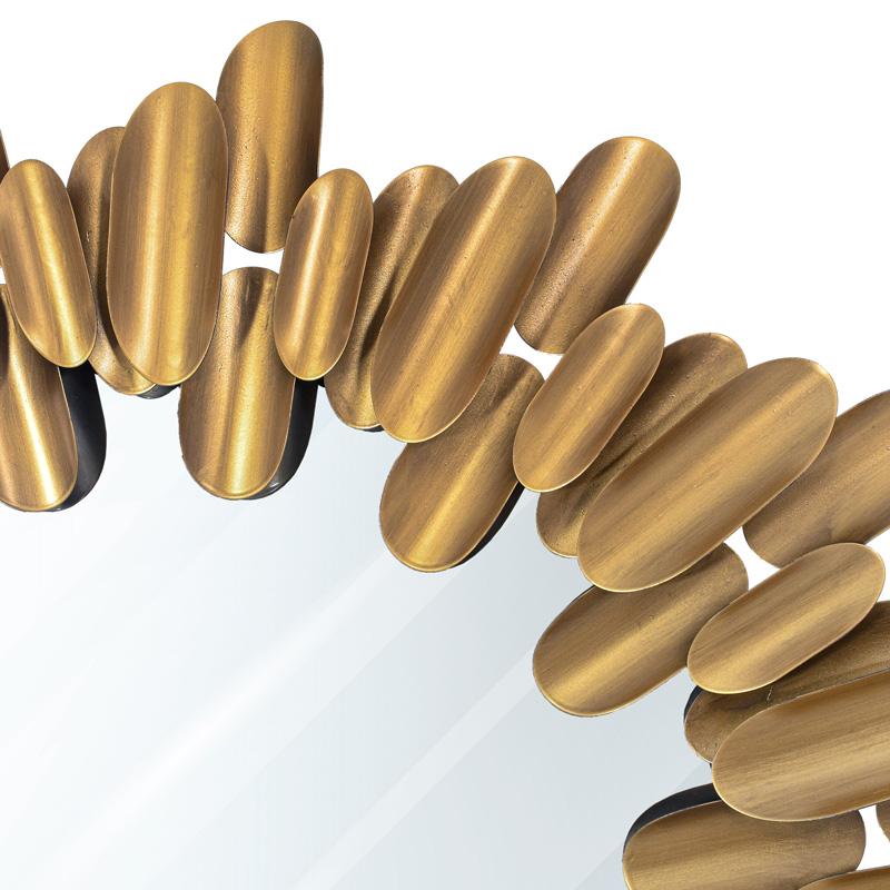 ΜΕΤΑΛΛΙΚΟΣ ΚΑΘΡΕΠΤΗΣ Fylliana FL620449 ΧΡΥΣΟ ΧΡΩΜΑ 82x5εκ