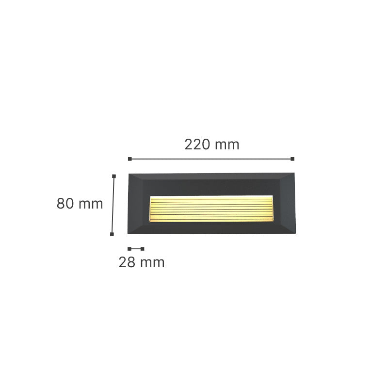 it-Lighting Mono LED 3W 3CCT Outdoor Wall Lamp Grey D:22cmx2.8cm (80201730)