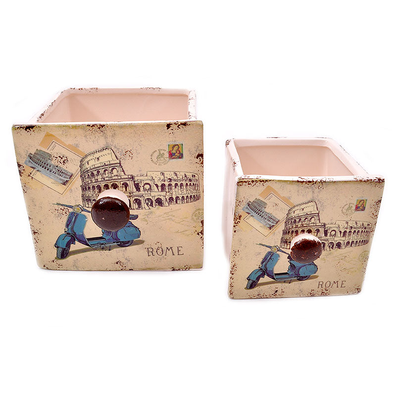 ΣΕΤ 2 ΚΕΡΑΜΙΚΑ ΚΑΣΠΩ Fylliana ROME ΜΠΕΖ 15x14