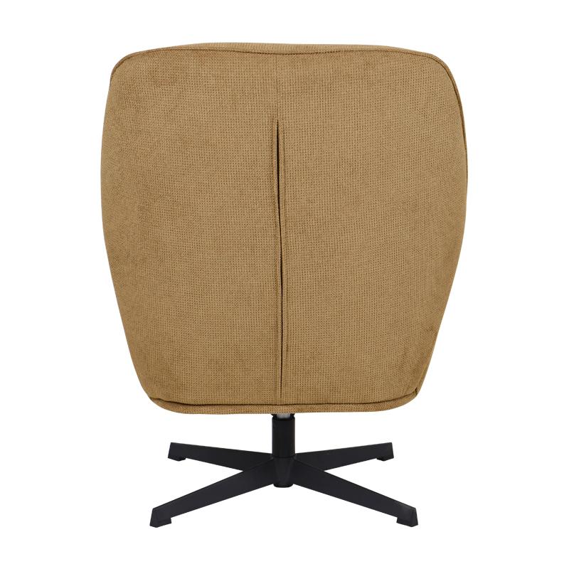 ΠΕΡΙΣΤΡΕΦΟΜΕΝΗ ΠΟΛΥΘΡΟΝΑ Fylliana Rachel ΚΙΤΡΙΝΟ ΧΡΩΜΑ ΥΦΑΣΜΑΤΟΣ ΜΕ ΜΑΥΡΗ ΜΕΤΑΛΛΙΚΗ ΒΑΣΗ 76x80x91,5ε