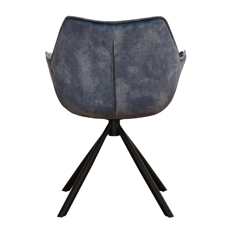 ΠΕΡΙΣΤΡΕΦΟΜΕΝΗ ΚΑΡΕΚΛΑ Fylliana FL5064 ΜΕ ΜΕΤΑΛΛΙΚΑ ΠΟΔΙΑ ΚΑΙ ΠΡΑΣΙΝΟ ΧΡΩΜΑ ΥΦΑΣΜΑΤΟΣ 62x61,5x84εκ