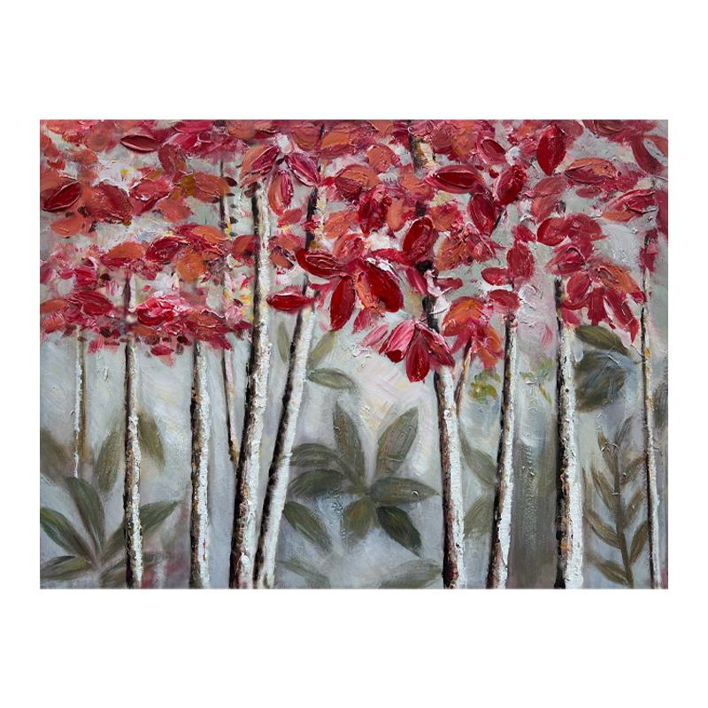 ΠΙΝΑΚΑΣ Fylliana "Trees 540" ΣΕ ΚΑΜΒΑ ΜΕ ΞΥΛΙΝΟ ΠΛΑΙΣΙΟ 80*2.3*60 sls