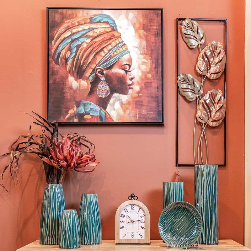 ΠΙΝΑΚΑΣ ΣΕ ΚΑΜΒΑ ΜΕ ΠΛΑΣΤΙΚΟ ΠΛΑΙΣΙΟ Fylliana FL33355 ΚΑΦΕ ΧΡΩΜΑ 70x4x70εκ