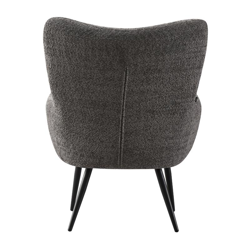 ΠΟΛΥΘΡΟΝΑ Fylliana FL06 ΜΕ ΜΕΤΑΛΛΙΚΑ ΠΟΔΙΑ ΚΑΙ ΓΚΡΙ ΧΡΩΜΑ ΥΦΑΣΜΑΤΟΣ 80x75x97εκ