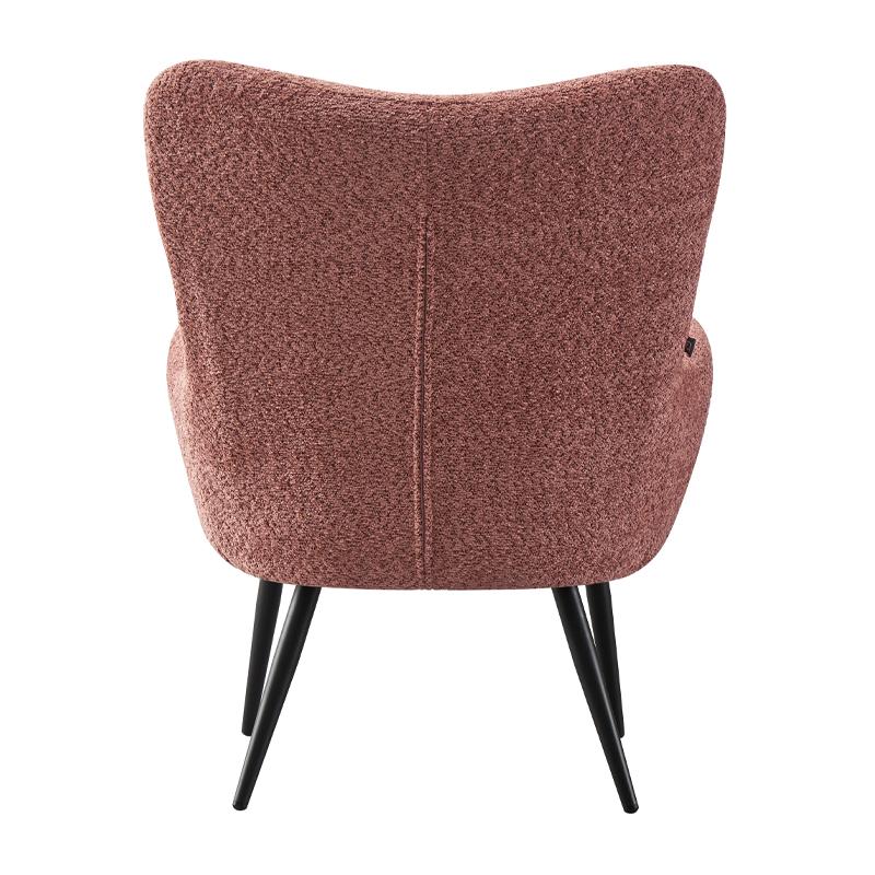 ΠΟΛΥΘΡΟΝΑ Fylliana FL06 ΜΕ ΜΕΤΑΛΛΙΚΑ ΠΟΔΙΑ ΚΑΙ ΡΟΖ ΧΡΩΜΑ ΥΦΑΣΜΑΤΟΣ 80x75x97εκ