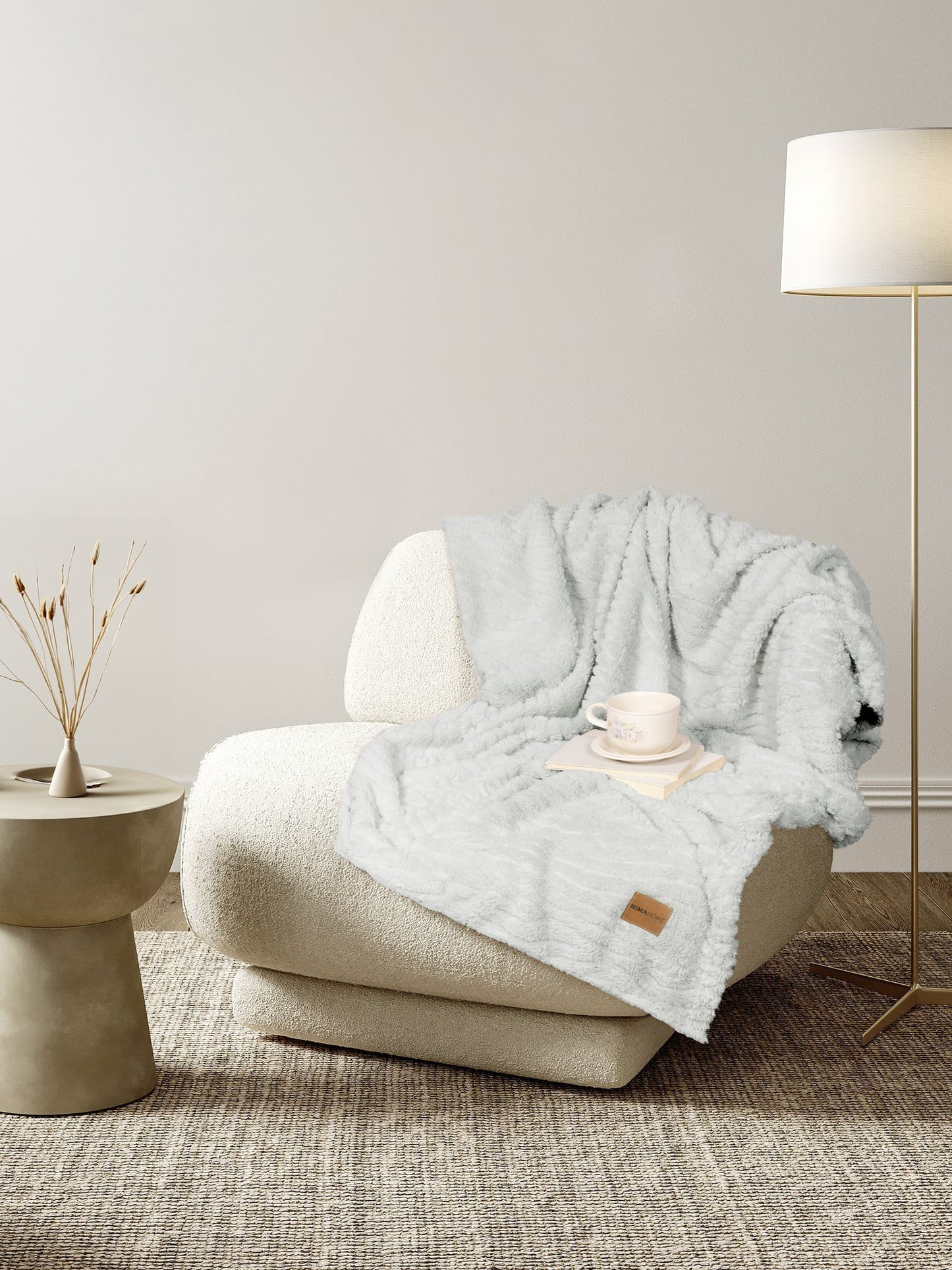 ΚΟΥΒΕΡΤΑ ΚΑΝΑΠΕ 130Χ170 SERENUS GRAY - NIMA HOME 35402