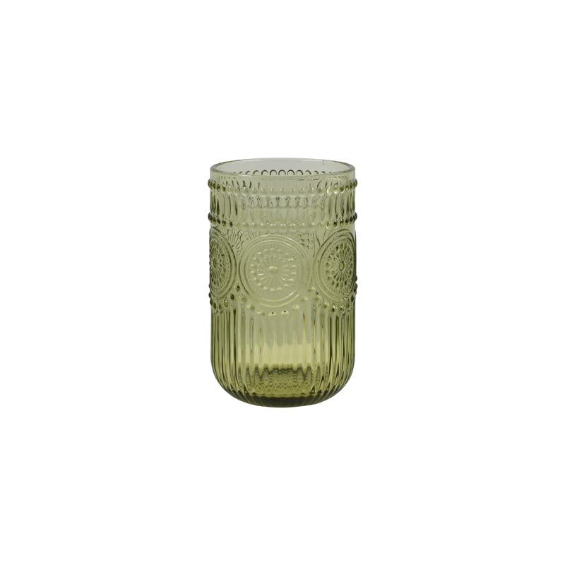 ΣΕΤ 6 ΤΕΜ ΠΟΤΗΡΙΑ Fylliana FL07 ΠΡΑΣΙΝΟ ΧΡΩΜΑ 8x13εκ