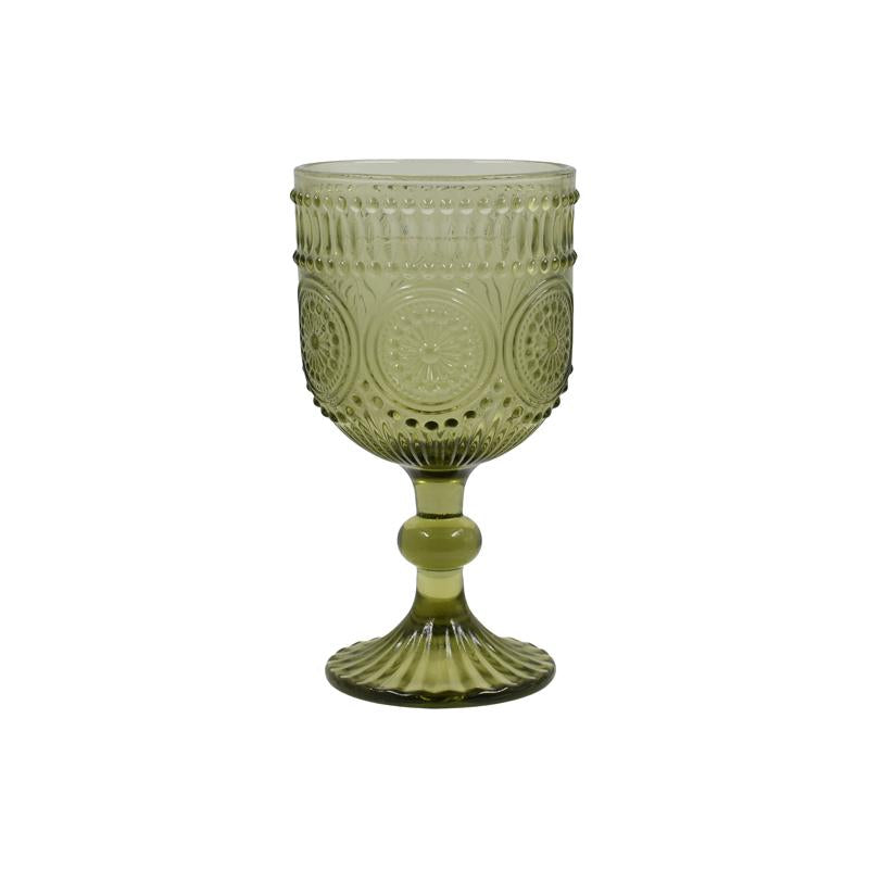 ΣΕΤ 6 ΤΕΜ ΠΟΤΗΡΙΑ Fylliana FL09 ΠΡΑΣΙΝΟ ΧΡΩΜΑ 9x17εκ