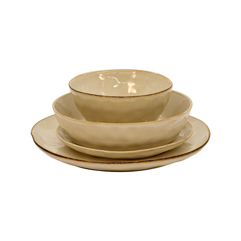 ΣΕΤ ΦΑΓΗΤΟΥ 16τμχ Fylliana FL25150 STONEWARE ΜΠΕΖ ΧΡΩΜΑ