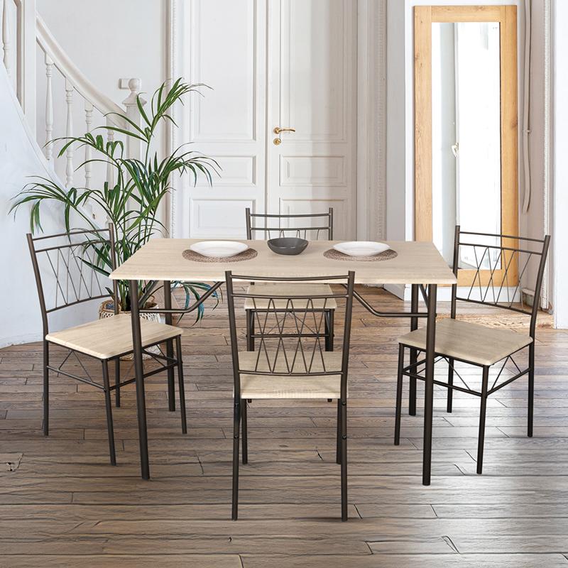 ΣΕΤ ΤΡΑΠΕΖΑΡΙΑΣ Fylliana 1125 SONOMA ΜΕ ΚΑΦΕ ΣΚΕΛΕΤΟ 112x72x75εκ