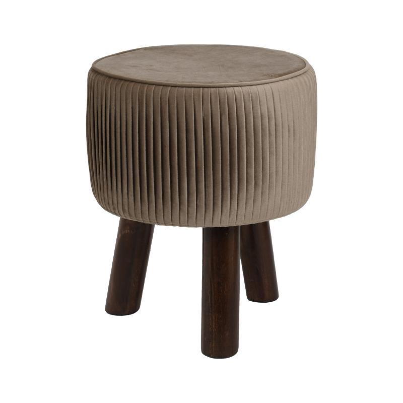 ΔΙΑΚΟΣΜΗΤΙΚΟ ΥΦΑΣΜΑΤΙΝΟ ΣΚΑΜΠΟ Fylliana SV4/3RA ΜΠΕΖ 28*28*34εκ sls