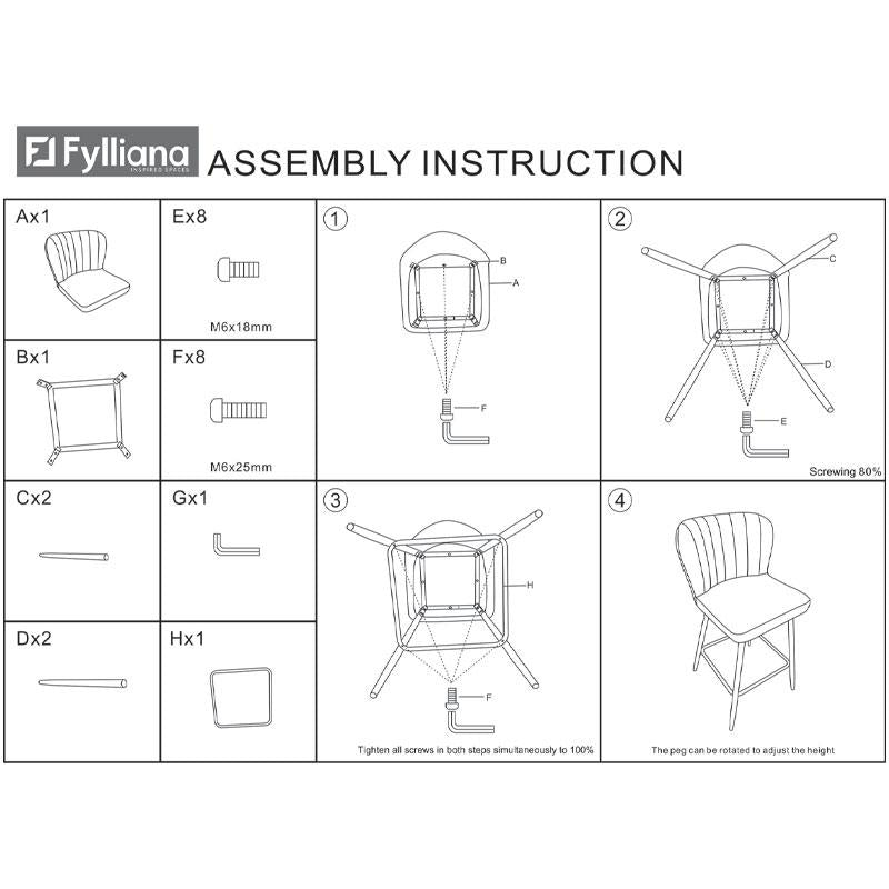 ΣΚΑΜΠΟ ΜΠΑΡ Fylliana FL2036 TOBACCO ΥΦΑΣΜΑ ΜΕ ΑΝΘΡΑΚΙ - ΜΑΥΡΟ ΜΕΤΑΛΛΙΚΟ ΣΚΕΛΕΤΟ 51x54x94εκ