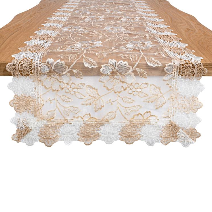 ΤΡΑΠΕΖΟΜΑΝΤΗΛΟ FYLLIANA ΜΠΕΖ ΧΡΩΜΑ 150x50εκ