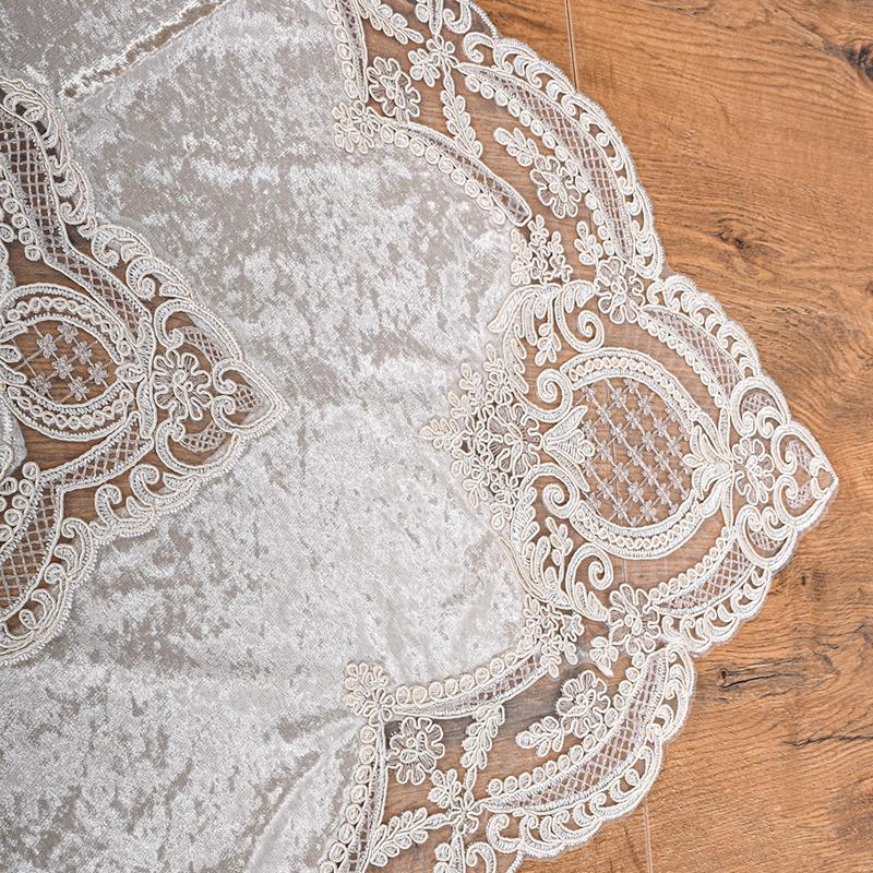 ΤΡΑΠΕΖΟΜΑΝΤΗΛΟ FYLLIANA ΜΠΕΖ ΧΡΩΜΑ 85x85εκ