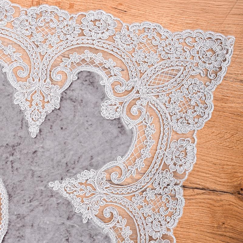 ΤΡΑΠΕΖΟΜΑΝΤΗΛΟ FYLLIANA ΜΠΛΕ-ΓΚΡΙ ΧΡΩΜΑ 85x85εκ