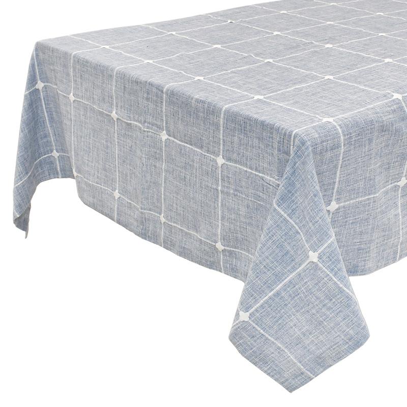 ΤΡΑΠΕΖΟΜΑΝΤΗΛΟ Fylliana ΜΕΝΤΑ-ΛΕΥΚΟ 90x90εκ