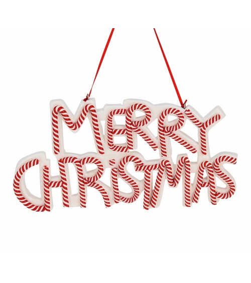 HOMEGURU-OR041 Στολίδι "Merry Christmas" από γλειφιτζούρι,20cm