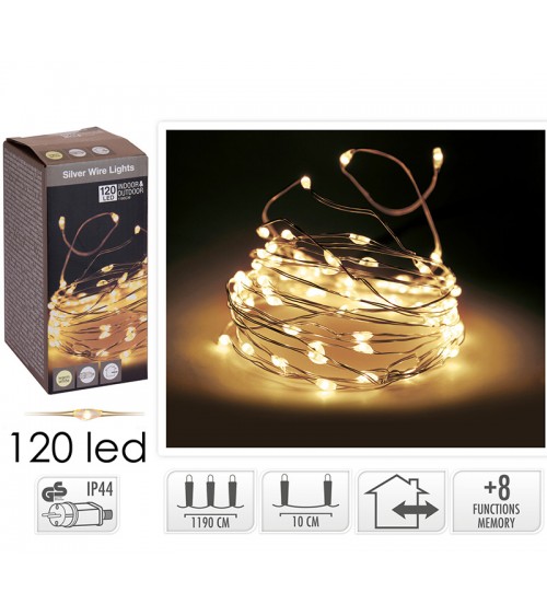 HOMEGURU-MC120MF 120 microled  8 προγρ.μνήμη&timer,8mtr.θ.λευκό