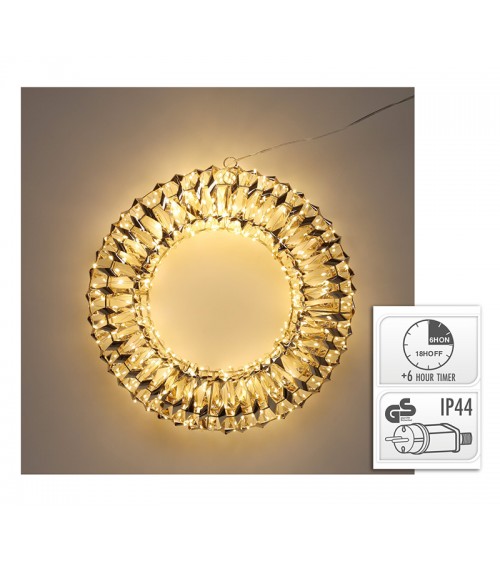 HOMEGURU-WRT38 Στεφάνι 38cm με 480led (IP44), θ.λευκό
