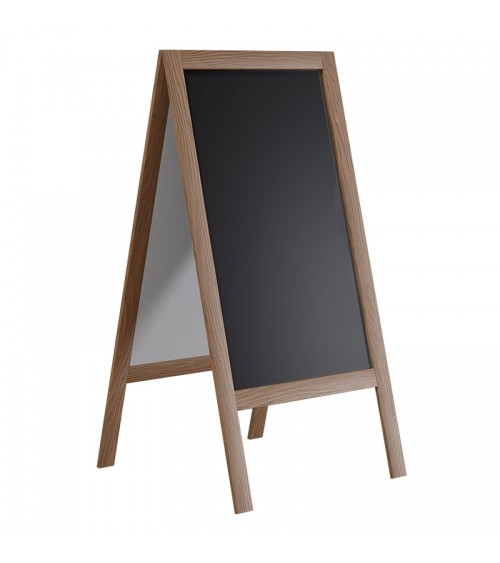 Stand μενού Felex pakoworld καρυδί-μαύρο 50x25x100εκ