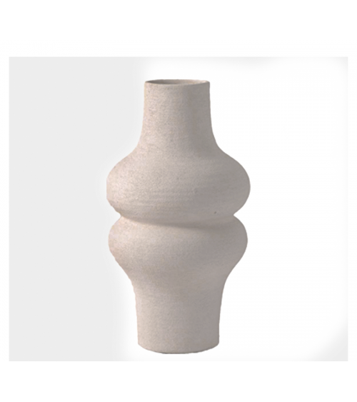 HOMEGURU - Χειροποίητο βάζο terracotta "Curves",18x34.5cm - TR105