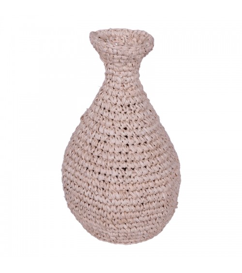 Βάζο Sannery I Inart sisal σε φυσική απόχρωση Φ20x32εκ