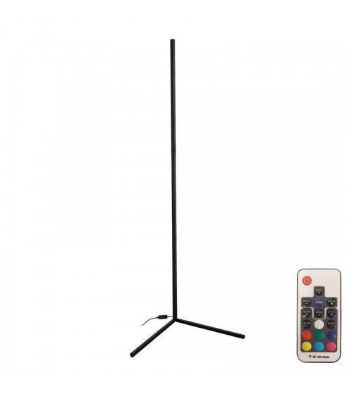 Φωτιστικό δαπέδου Nanek pakoworld led μέταλλο μαύρο 30x30x120εκ