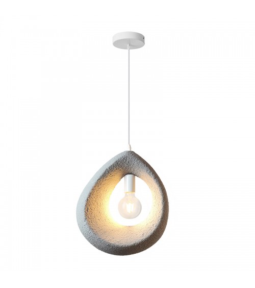 Φωτιστικό οροφής Ferclyn pakoworld E27 ps σε ανοιχτό γκρι 32x24x35εκ