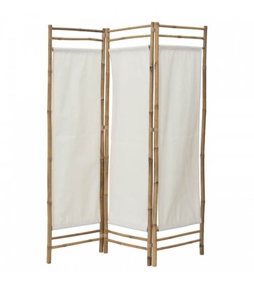 Παραβάν Barra pakoworld bamboo φυσικό-εκρού 135x3x160εκ