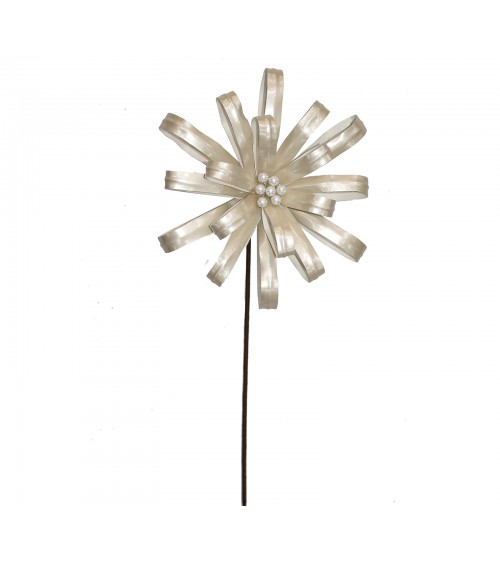 HOMEGURU-AX803 Xmas bow decoration white,d.29cm