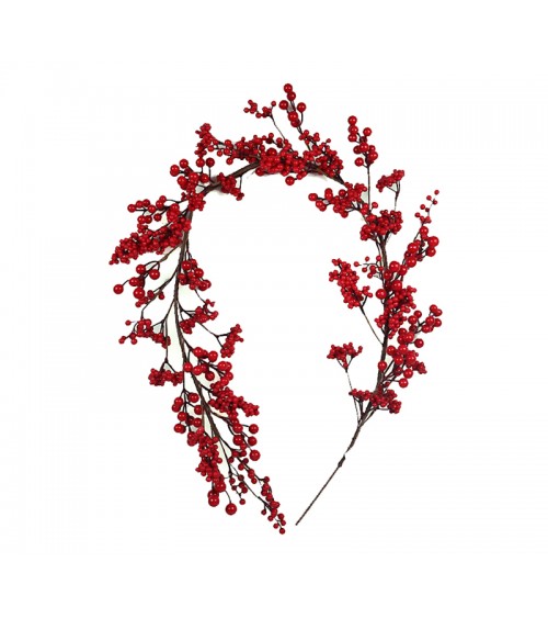 HOMEGURU-MS645 Γιρλάντα με κόκκινα  berries,152cm