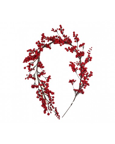 HOMEGURU-MS645 Γιρλάντα με κόκκινα  berries,152cm