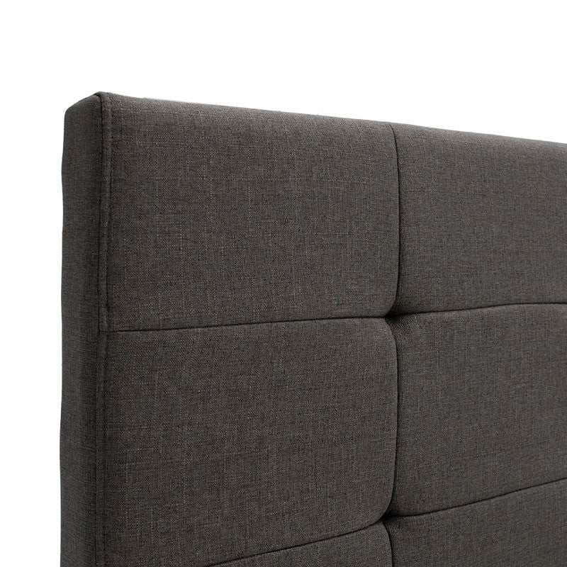 Κρεβάτι Roi pakoworld 160x200 ύφασμα ανθρακί + αποθηκευτικό χώρο