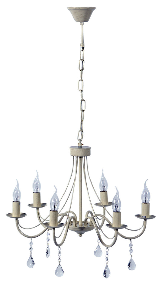 PDC 2188-6 AG 6/Φ ΟΛΛΑΝΔΕΖΑ ΕΚΡΟΥ ΜΕ ΧΡΥΣΗ ΠΑΤΙΝΑ & ΚΡΥΣΤΑΛΛΑ 6ΧΕ14