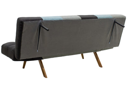 Καναπές - κρεβάτι 3θέσιος Freddo pakoworld με ύφασμα πολύχρωμο 182x81x84εκ