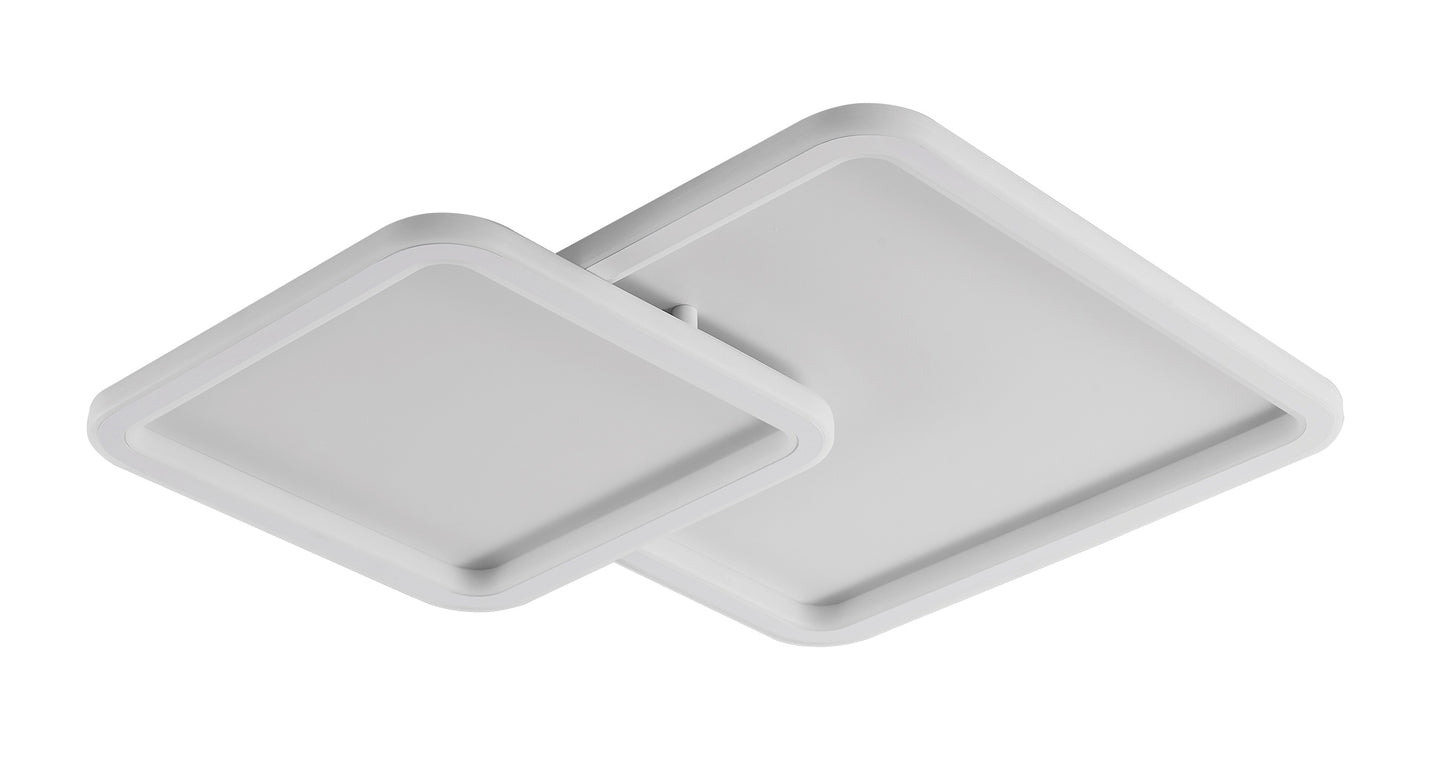 CCC 714-2 ΠΛΑΦΟΝΙΕΡΑ LED ΛΕΥΚΗ ΔΙΠΛΗ ΤΕΤΡΑΓΩΝΗ