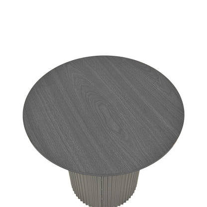 Βοηθητικό τραπέζι Dovel pakoworld mdf σε μαύρη απόχρωση Φ50x50εκ