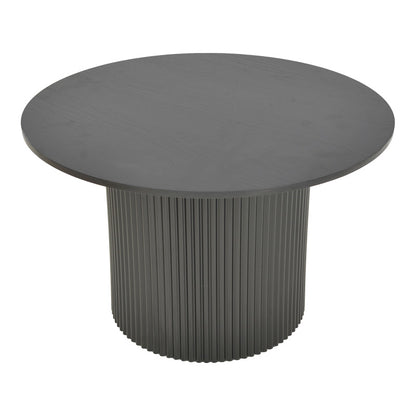 Τραπέζι Karulo pakoworld mdf σε μαύρη απόχρωση Φ120x76εκ