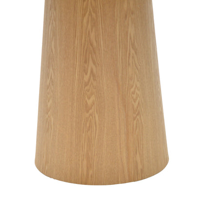 Tραπέζι Donda pakoworld mdf-μέταλλο sonoma Φ100x76εκ