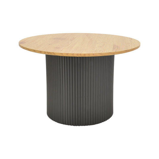 Tραπέζια σαλονιού Dovel pakoworld mdf σετ 2τεμ. sonoma-μαύρο
