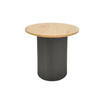 Tραπέζια σαλονιού Dovel pakoworld mdf σετ 2τεμ. sonoma-μαύρο