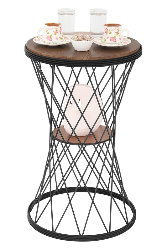 TBBT-12 ΒΟΗΘ. ΤΡΑΠΕΖΑΚΙ ΜΑΥΡΟ-ΞΥΛΟ ΣΧΔ. ΣΤΑΥΡΩΤΟ