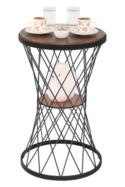 TBBT-12 ΒΟΗΘ. ΤΡΑΠΕΖΑΚΙ ΜΑΥΡΟ-ΞΥΛΟ ΣΧΔ. ΣΤΑΥΡΩΤΟ