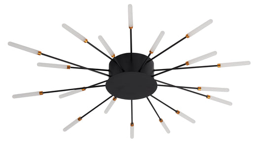 CCC 709-18 # LED ΟΡΟΦΗΣ ΜΑΥΡΟ ΑΚΤΙΝΕΣ