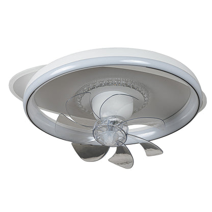 CFC 9502 WΗ ΑΝΕΜΙΣΤΗΡΑΣ ΟΒΑΛ+ ΚΥΚΛΟΣ ΟΡΟΦΗΣ ΜΕ LED ΦΩΤΙΣΜΟ 3COLORS+ CONTROL