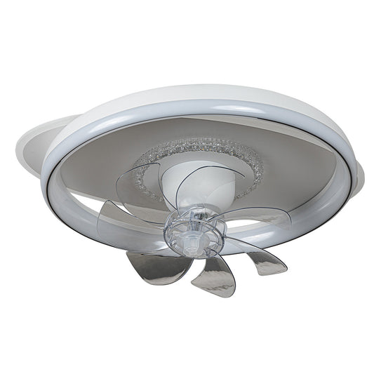 CFC 9502 WΗ ΑΝΕΜΙΣΤΗΡΑΣ ΟΒΑΛ+ ΚΥΚΛΟΣ ΟΡΟΦΗΣ ΜΕ LED ΦΩΤΙΣΜΟ 3COLORS+ CONTROL